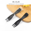 Disposable plastic fork waves, wavy three -toothed cake dessert fork fruit fork thickened bulk dessert snack fork