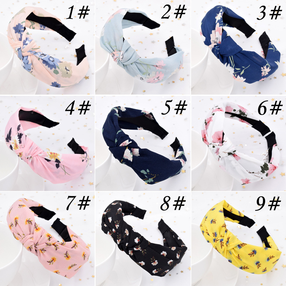 Korean  Flower Cross-knotted Dandelion Headband display picture 24