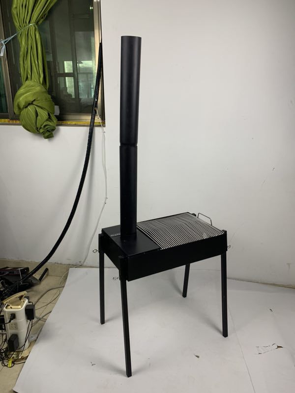 Exportación del hogar al aire libre multi-función de humo estufa barbacoa parrilla leña estufa horno barbacoa