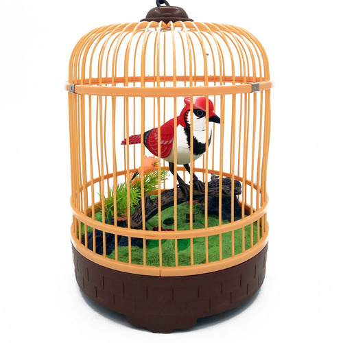 [Voice Controlled Bird Collection] [507 Eight Models] Simulation Birdcage Children's Toys Sensor Floor Toys Wholesale