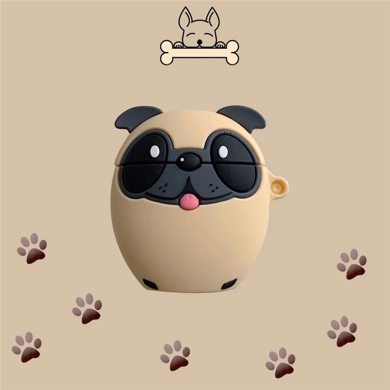Cartoon Stereo Adorable Dog Big Brother Dog  Airpods1/2 Bluetooth Wireless Headset Protective Cover Drop-resistant Applicable display picture 1