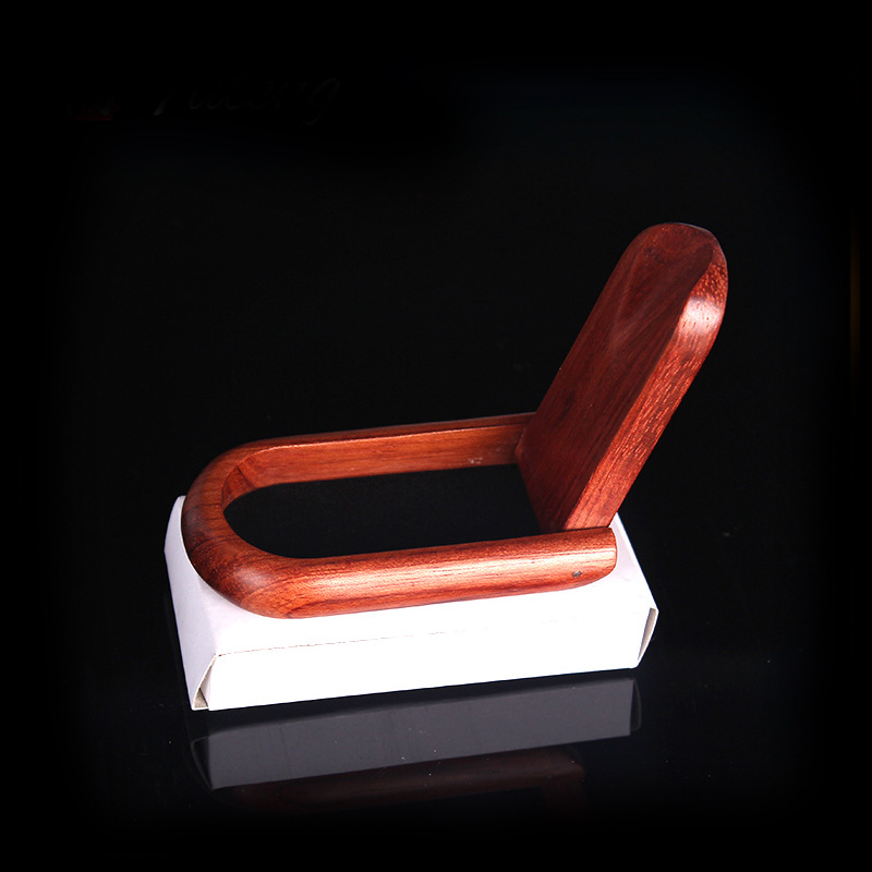 Manufacturer's Redwood Folding Pipe Stand Exquisite Small Redwood Folding Pipe Holder Wholesale Pipe Accessories
