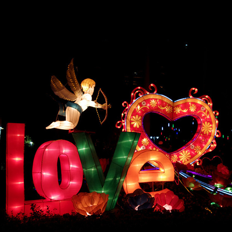 �Ϻ�Ԫ�������׻�������԰�ֵĵƹ��������ƴ���Ϧװ�ε���