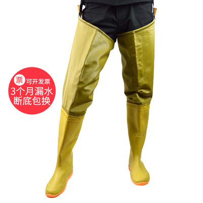 waterproof Fishing pants Transplanting Waterproof pants Body water boots Waders wear-resisting non-slip fishing Overknee Be launched Rain pants