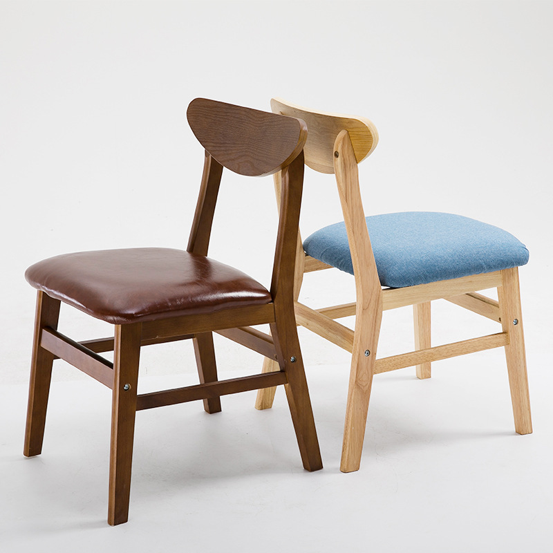 2018新款热卖高脚凳家用实木餐椅创意欧式拼色聚会靠背椅厂家直销|ms