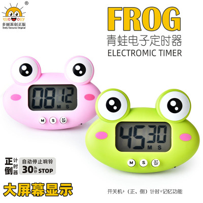 创意RB600青蛙电子计时器卡通动物学生做题时间管理器 烤箱定时器|ru