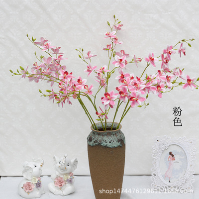 高档仿真兰花东亚兰花石斛兰小国兰文心兰花婚庆客厅酒店花装饰花