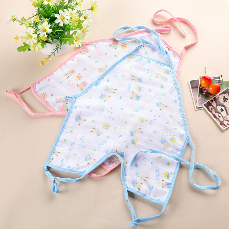 新春特价  6层纱布肚兜印花肚兜肚围 舒适婴幼儿连脚夏季宝宝衣|ms