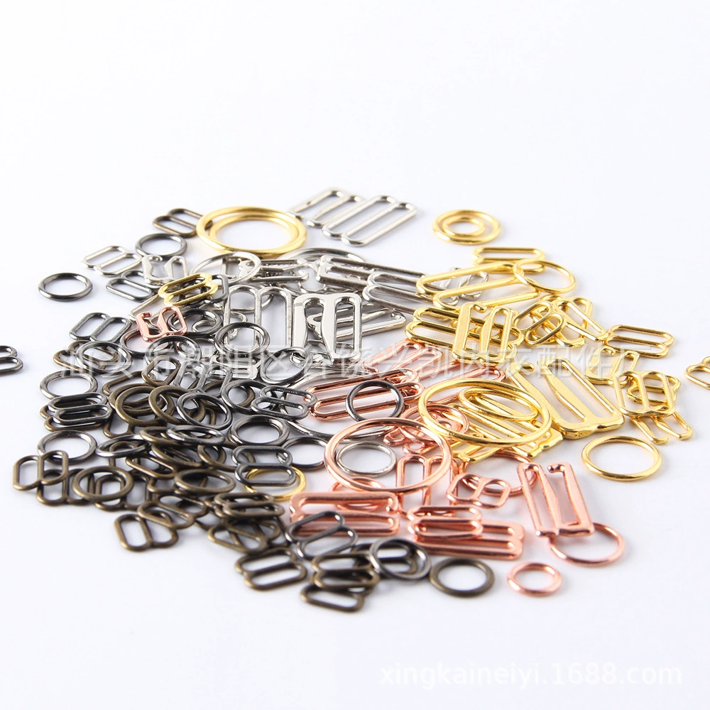 Прямая поставка с фабрики, пряжка с крючком, гальванический сплав 089, пряжка, металлическое нижнее белье, Регулируемая пряжка, Немагнитный плечевой ремень для бюстгальтера, противоскользящая пряжка