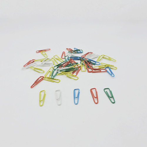 Colorful paper clips office teaching creative metal desktop supplies staple clips