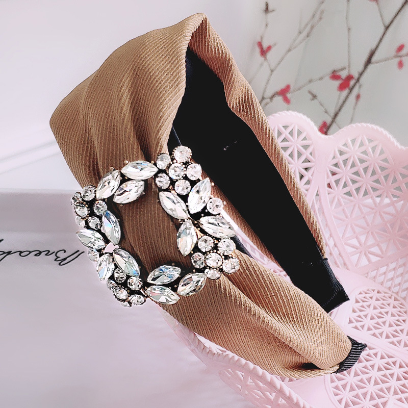 Wide-brimmed Fashion Rhinestone Headband display picture 7