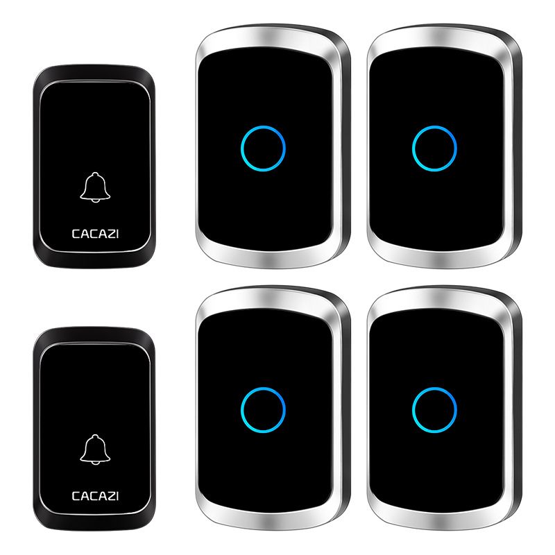 远距离无线门铃智能遥控电子门铃无线家用二拖四接收不用电池呼叫