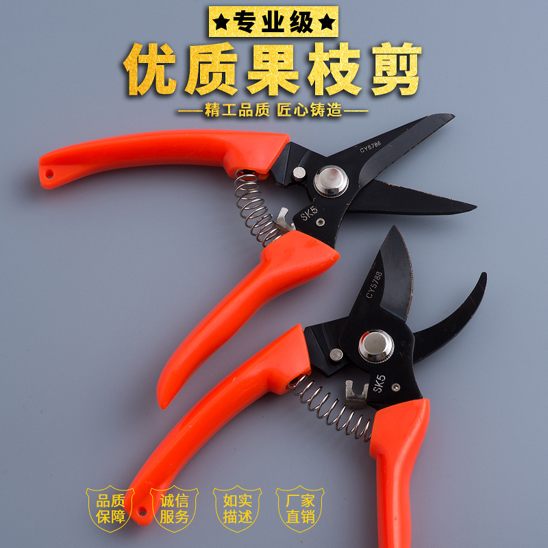强力园艺剪刀 锋利花枝剪树枝剪葡萄剪采摘果子剪 方便携带果枝剪