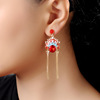 Silver needle, earrings from pearl, silver 925 sample, internet celebrity