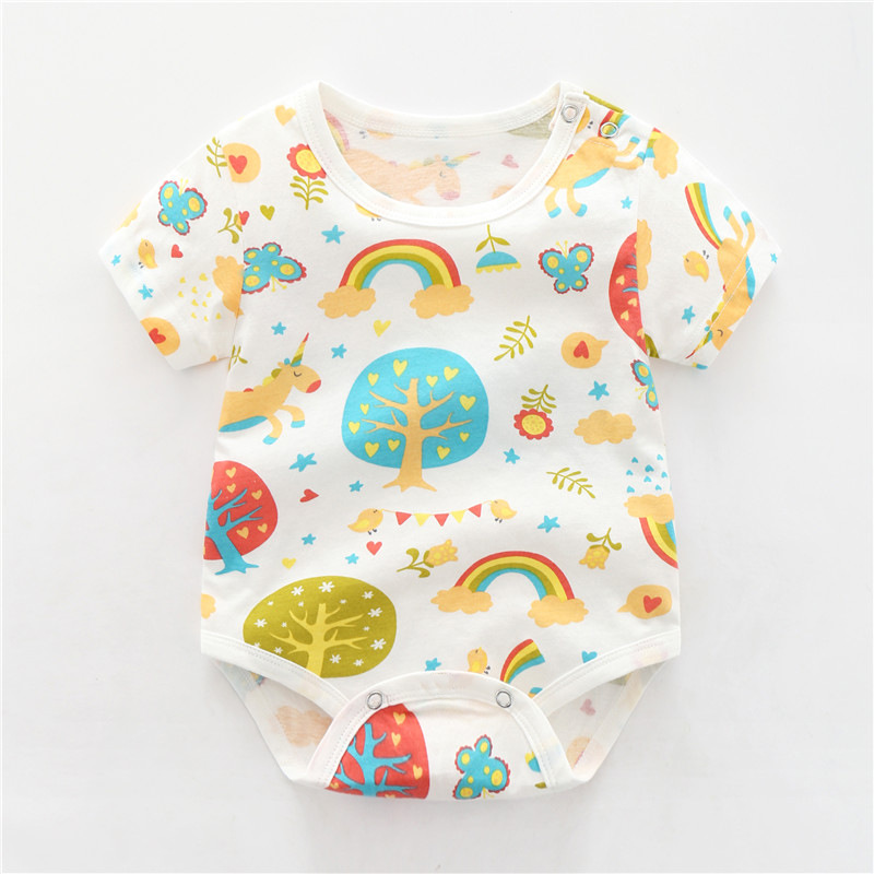 เสื้อผ้าเด็ก宝宝衣服春夏纯棉婴儿连体衣儿童衣服新生儿爬服初生小孩哈衣服  