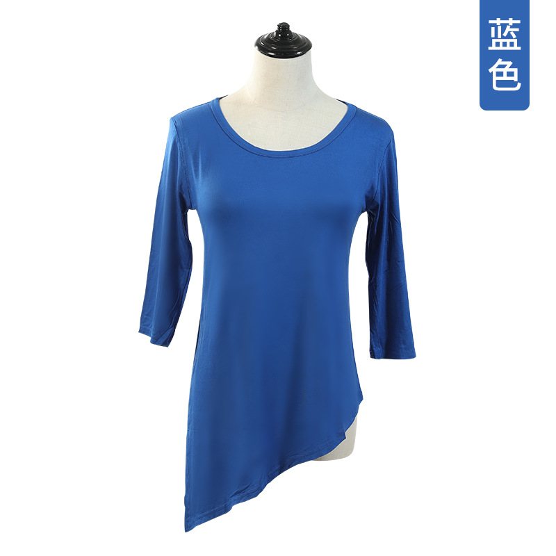 Buscando Pan er ropa de baile moderno mujer adulta ropa de práctica de baile de manga tres cuartos suelta superior Ropa de baile de manga media larga