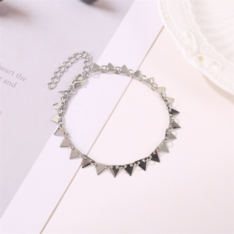 New Fashion Geometric Ladies Anklet Punk Style Triangle Anklet Wholesale display picture 4