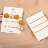 Matte hairgrip from pearl, bangs, fashionable hairpins for adults, Korean style, simple and elegant design, wholesale