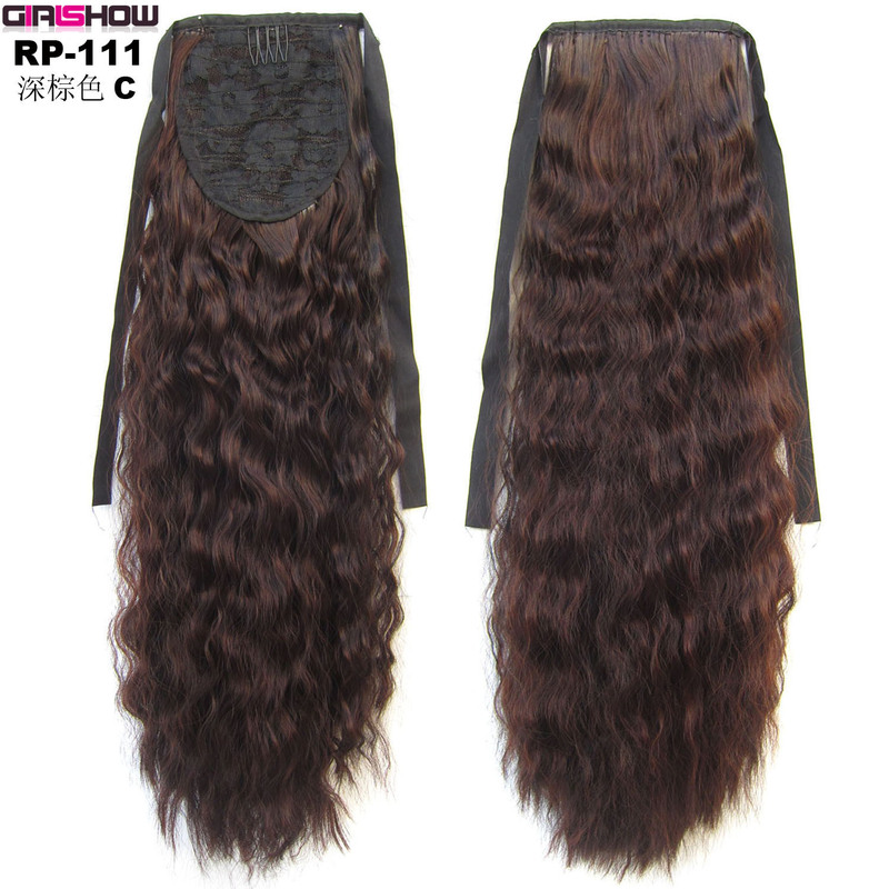 Chemical Fiber Wig Women's Corn Perm Curly Hair Strap Ponytail Lace-Up Ponytail E-Commerce Supply Bundle Ponytail