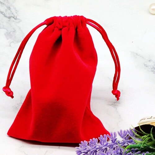 Multi-color velvet drawstring pockets drawstring drawstring jewelry packaging bag dust-proof storage jewelry jewelry velvet bag storage