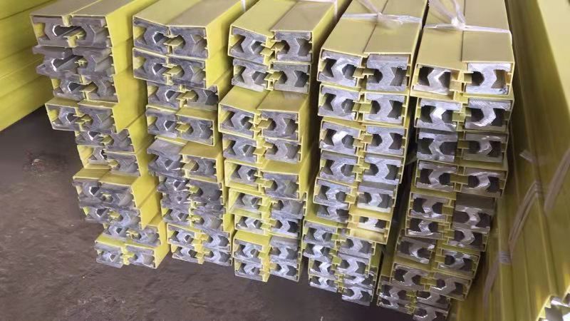 H型单极龙门吊安全滑触线 复合型安全滑触线 铝质滑触线JDC-8