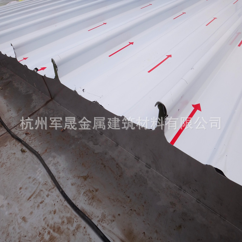 厂家定制直销 铝镁合金板0.8mm 65-420弯弧扇形板 铝镁锰屋面板