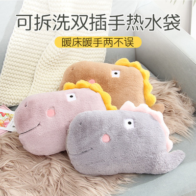 熱水袋女充電注水腰帶肚子經期毛絨暖寶寶暖水袋暖手寶冬季電暖寶
