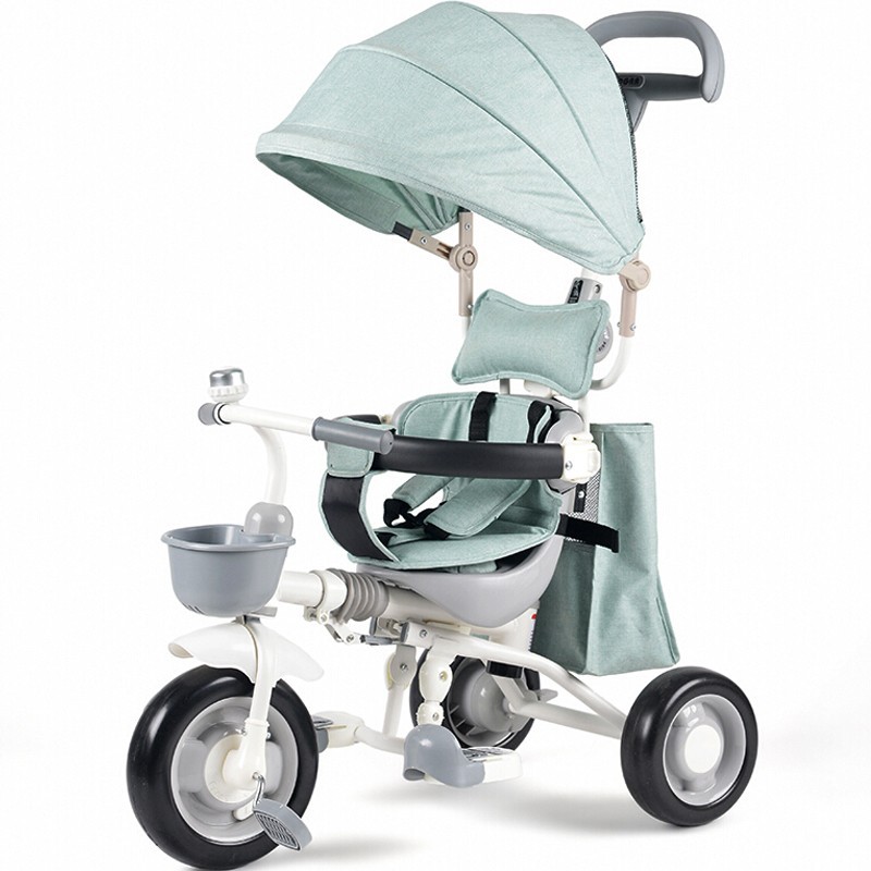 【2019新款】EDGAR 折叠轻便儿童三轮车1-5岁婴儿手推车脚踏车