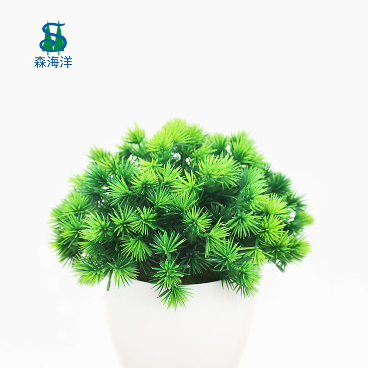 Fuente de la fábrica transfronteriza de simulación de comercio exterior planta verde planta de simulación al por mayor planta verde bonsai plástico falso maceta