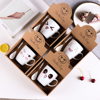 originality Ceramic cup Mug Campaigns Push gift customized LOGO practical Small gifts Cups water