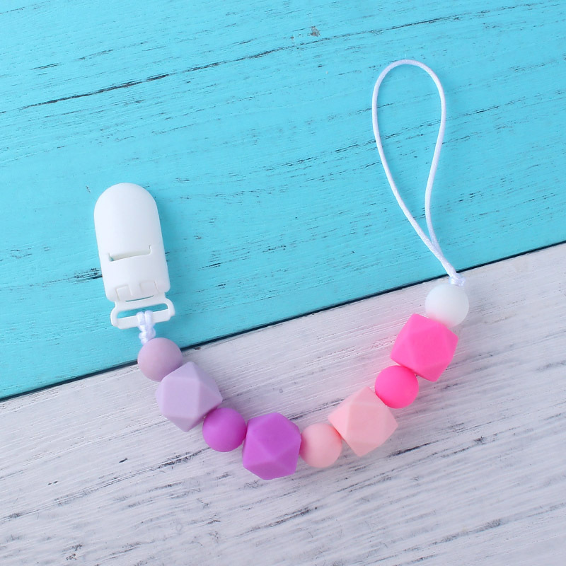 Comercio exterior nueva cadena de chupete de silicona suministros para bebés cadena anti-Caída de mordedor Amazon AliExpress cadena anti-perdida