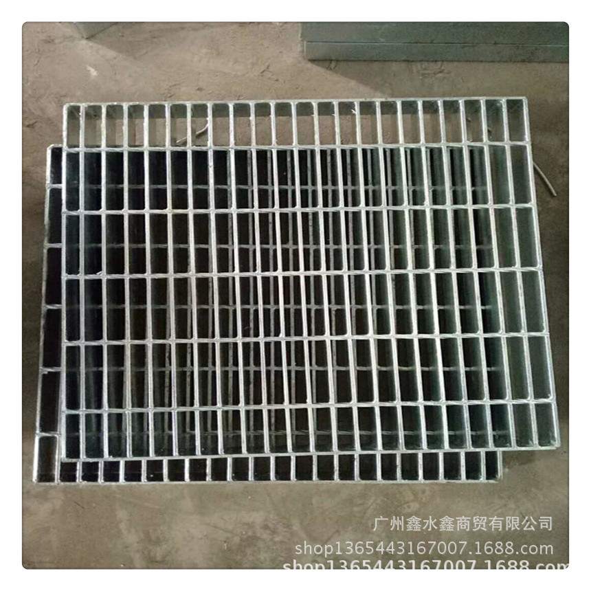 厂家现货镀锌钢格板 楼梯  带齿格栅板 酒店下水道栅格板