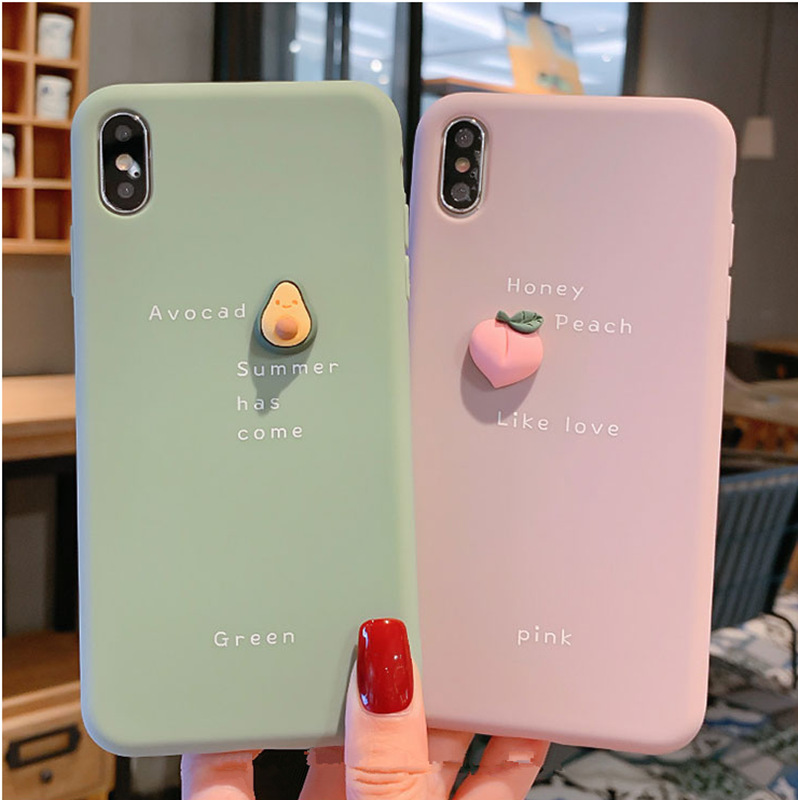 Avocado Orange Peach Suitable For Iphone 11 Apple Mobile Phone Case Huawei / Oppo / Vivo Cartoon Soft Shell display picture 4