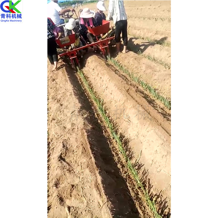 大葱秧苗移栽机 单行玉米栽植机 圆盘式葱苗种植机 一小时15000颗