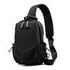 Men's one-shoulder bag, sports waterproof bag, nylon street chest bag, bag strap, small bag, backpack, Korean style