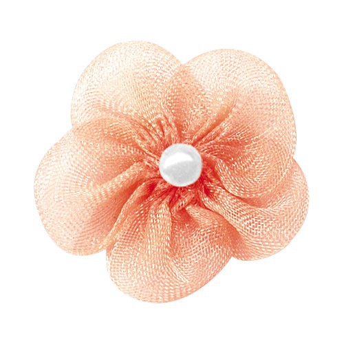 Yao Ming cinta flor decoración 2,8 cm arco hilo de nieve de cinco pétalos de flores Ropa Accesorios falda ropa hecha a mano flor arco