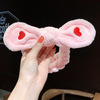 Headband for face washing, hair accessory with bow, internet celebrity