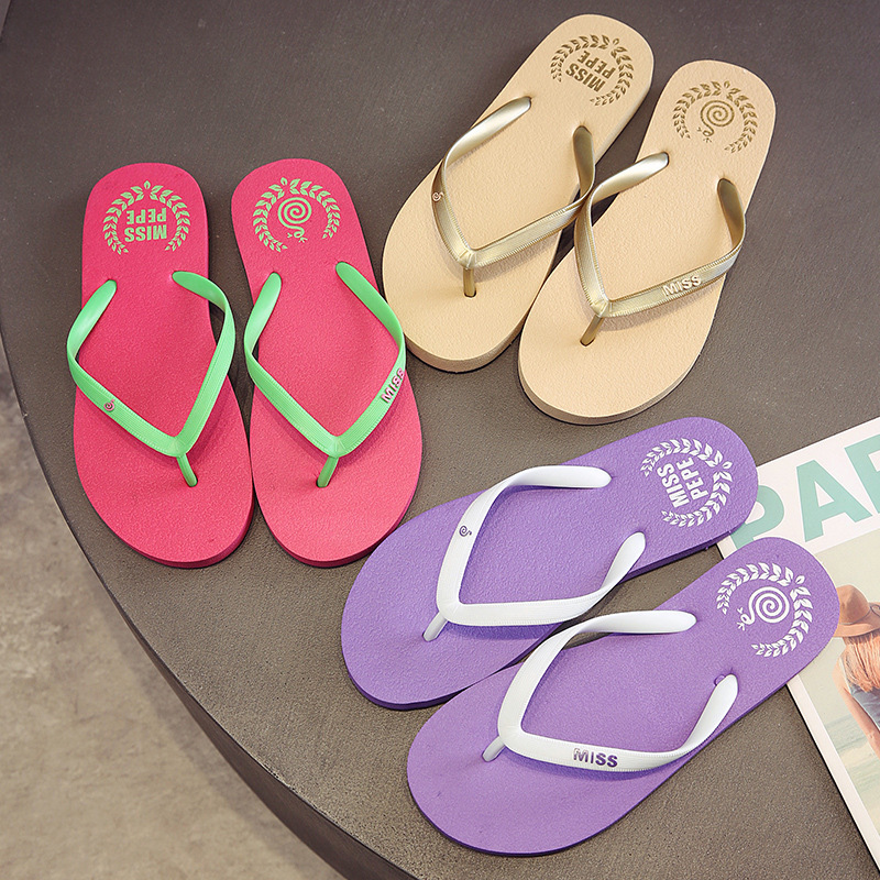 Korean Style Snake Flip-Flops Women's Summer Non-Slip Simple Splint Sandals Thong Toe Beach Slippers Outdoor Travel Soft Sole