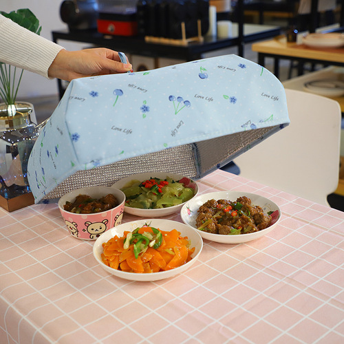 Household Kitchen Foldable Table Cover Insulated Food Cover Dish Cover Dustproof Meal Cover Food Cover Leftover Cover