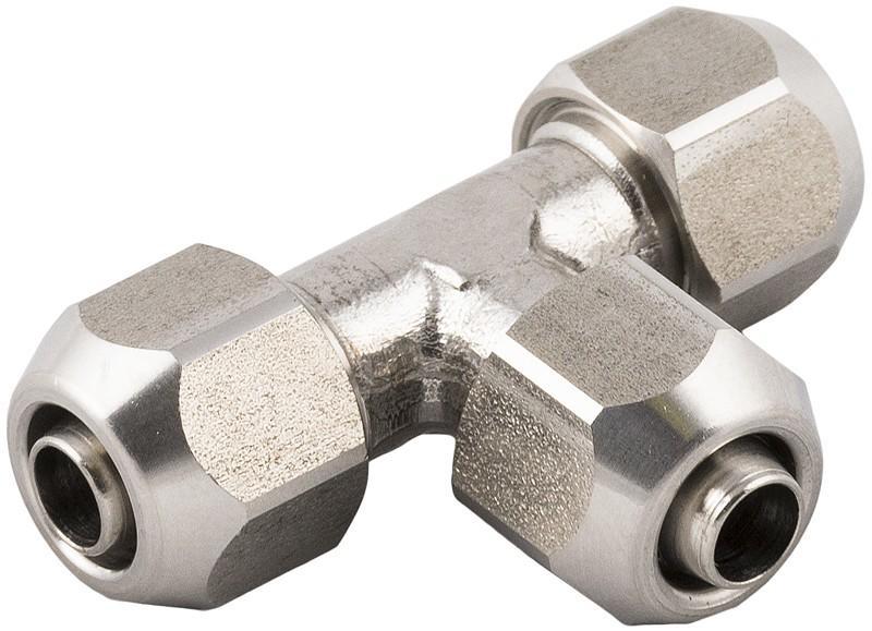 意大利安耐AIGNEP 不锈钢316L食品级 管对管三通快拧接头 61230