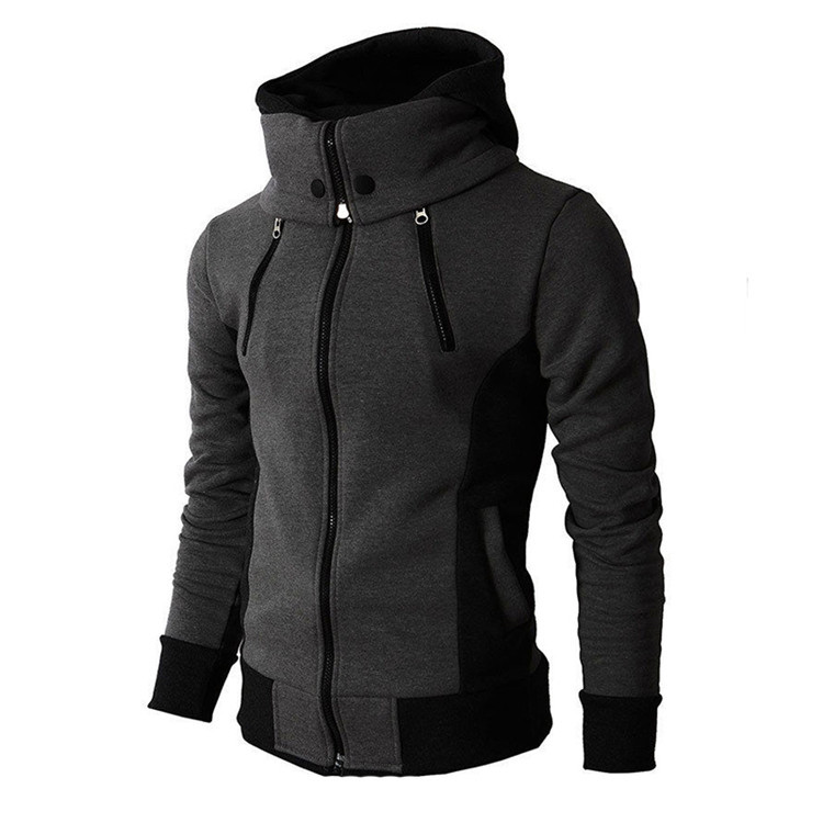 Herrenbekleidung Frühling und Herbst Winter neue zweiteilige Sport Strickjacke Freizeit Herren Slim Pullover Jacke_voghion.com