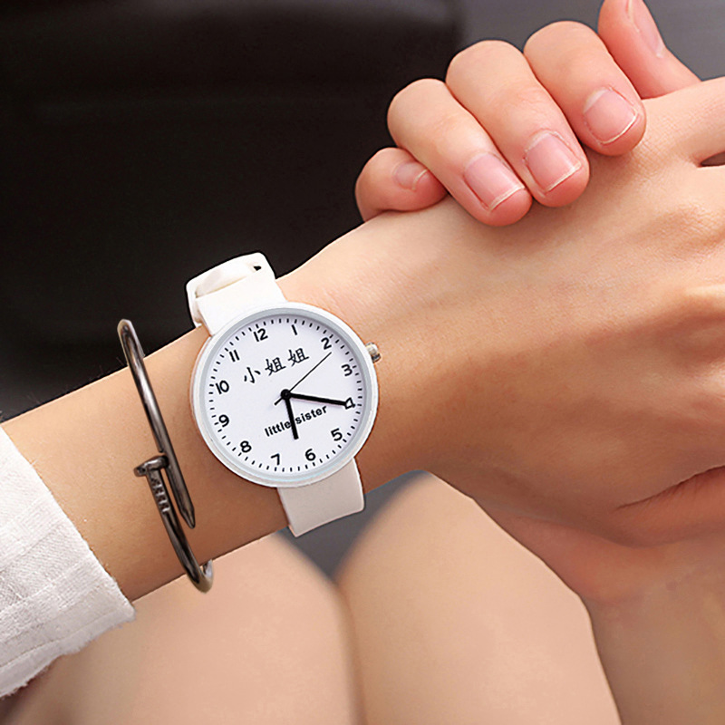2025 Vintage Simple Quartz Watch with White Text, Suitable for Students and Couples, Cute Candy-Colored Silicone Watch for Men 2025 Vintage Simple Quartz Watch with White Text, Suitable for Students and Couples, Cute Candy-Colored Silicone Watch for Men