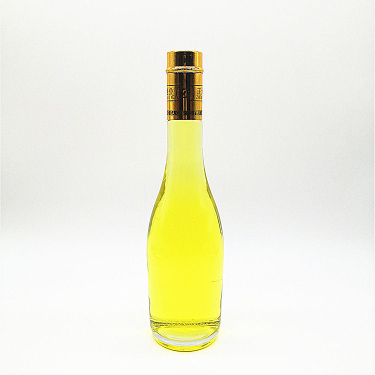郓城厂家供应晶白料500ml白酒透明玻璃瓶大肚山茶油瓶可加工定制