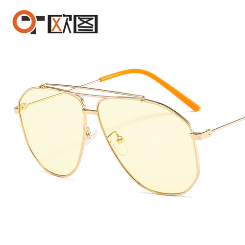 New GG metal sunglasses 9835 versatile sunglasses for men and women, fashionable face shaping, cross-border hot selling wholesale