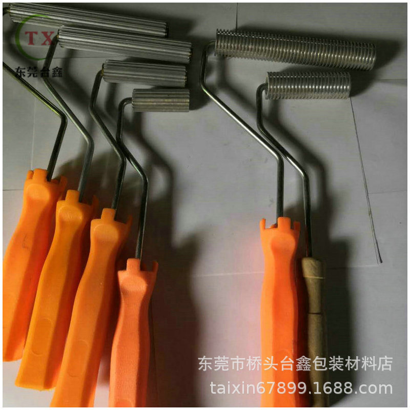 厂家供应横纹滚 玻璃钢手糊用工具 玻璃钢压泡滚铝制树脂滚筒|ms