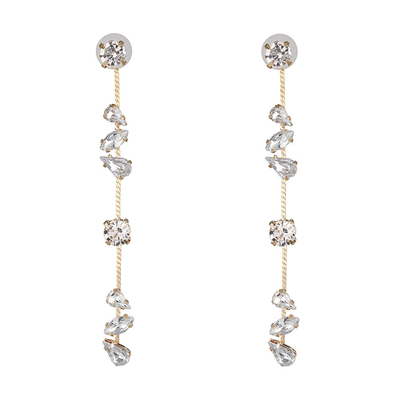 Rhinestone Studs Simple Trend Claw Diamond Inlaid Creative Earrings display picture 7