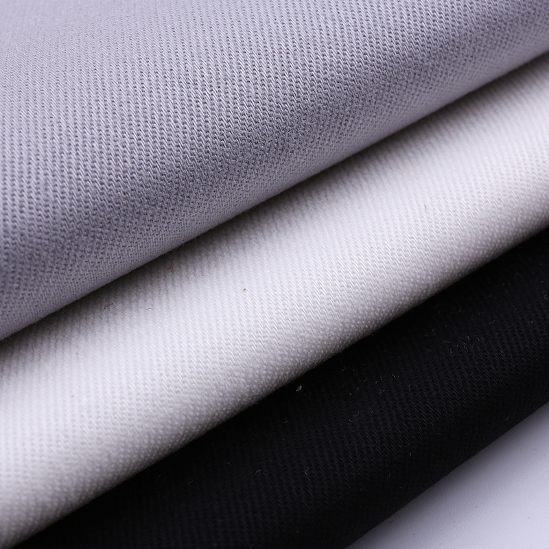 新款 21支紧密赛络纺高弹休闲服布料  男女春夏时装裤裙面料批发