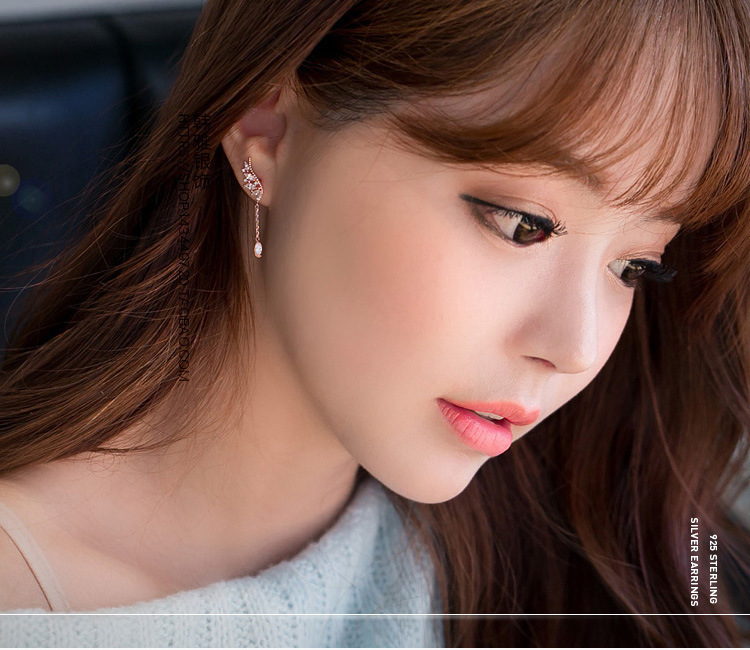 Angel Wings Diamond-Studded Earrings