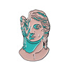 Fashionable statue, trend cartoon brooch, badge, European style