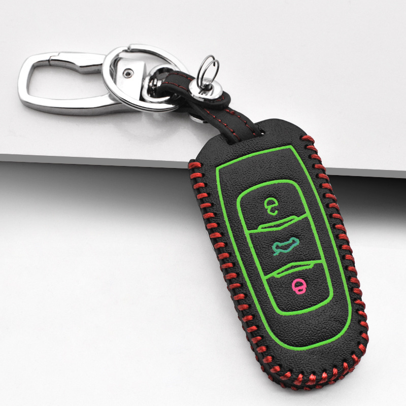 真皮钥匙包用于吉利新帝豪EV GS GL博瑞缤越远景缤瑞X3X6S1博越套|ms